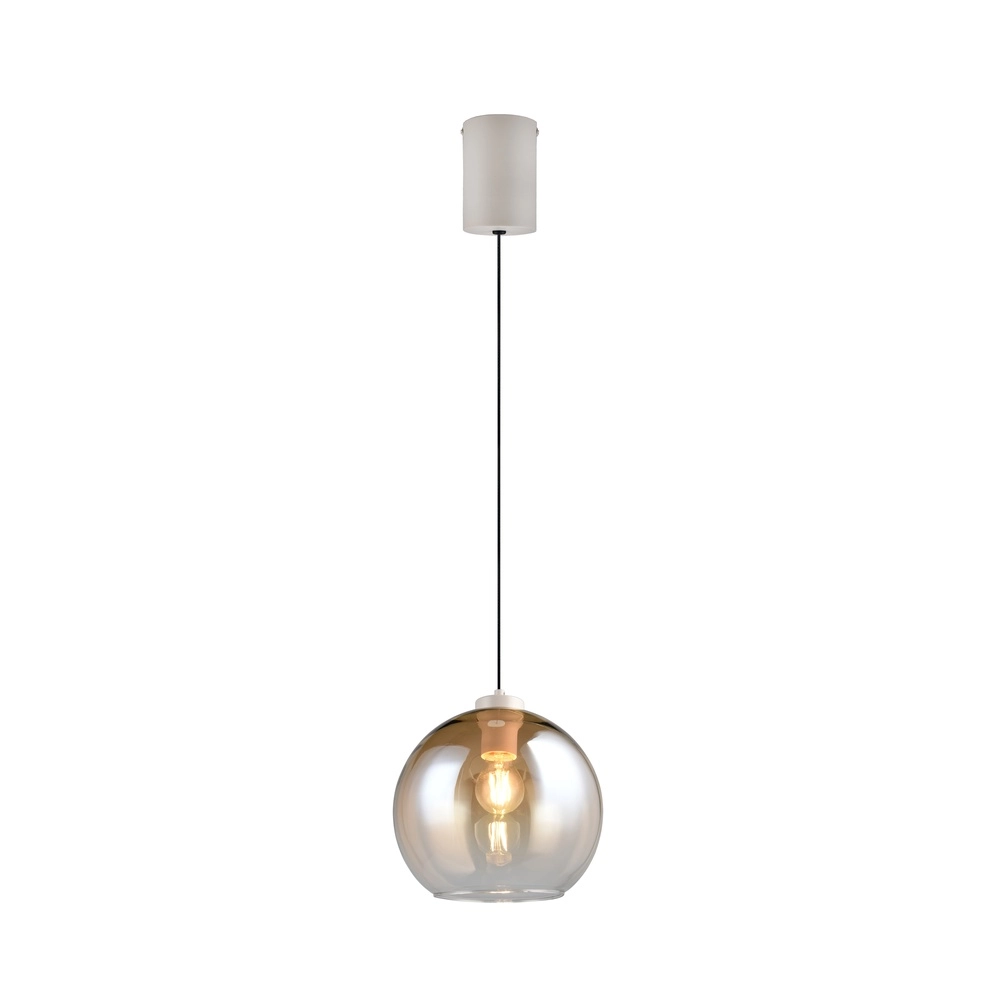 Pendant lamp Liora Amber glass Trio 4017807682380