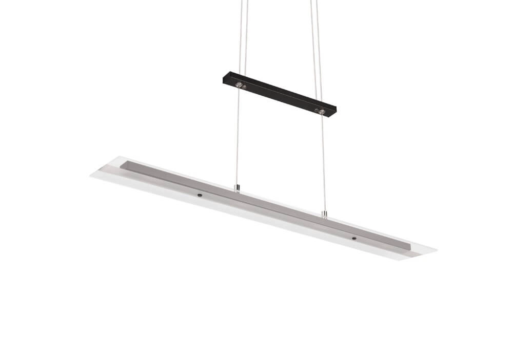 Glass pendant lamp Milos black Trio 4017807588286