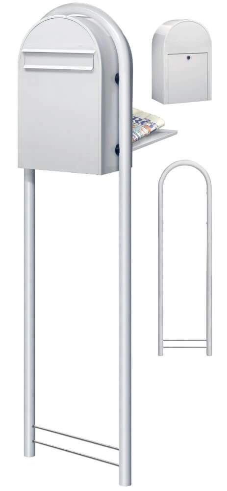 Mailbox Classic B 9016 White Bobi 6417237006073
