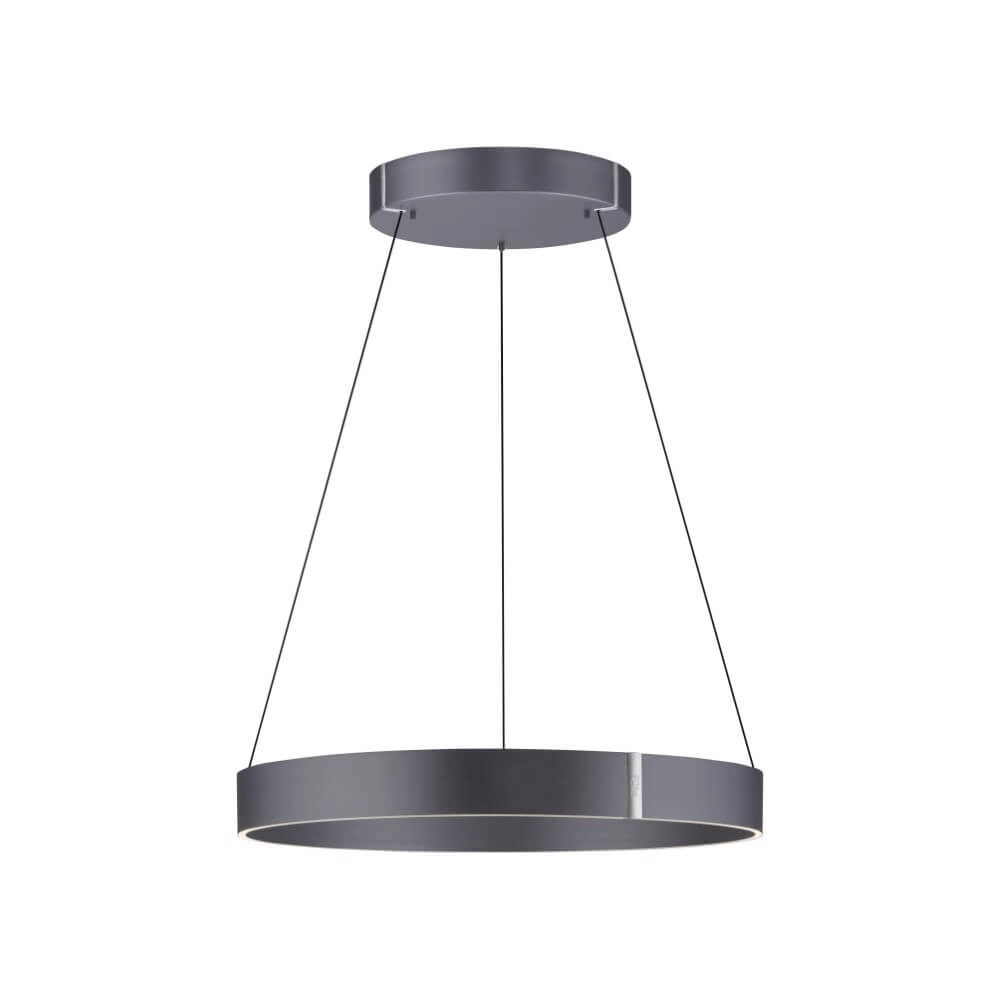 Round hanging lamp Pure E-Clipse gray Ø 70cm