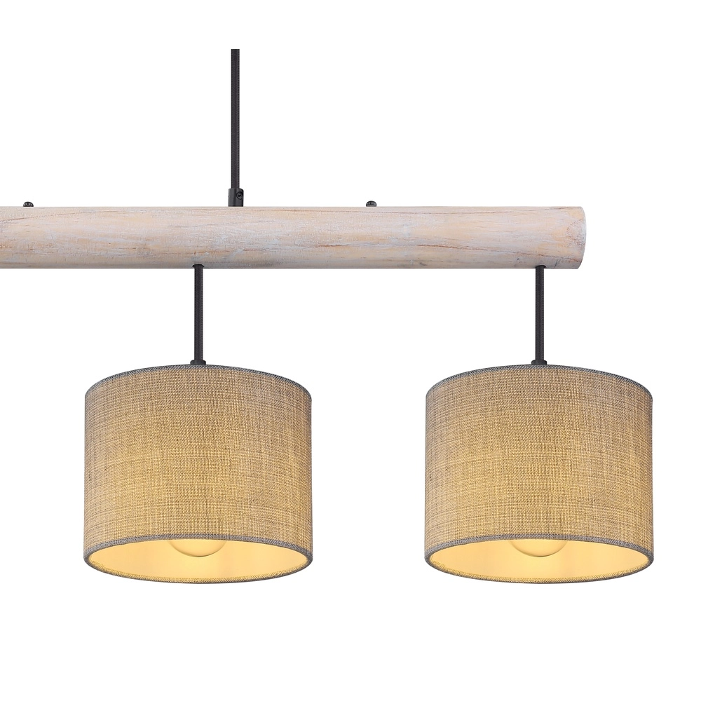 Country Pendant Lamp Roger 4-light Globo 9007371409358