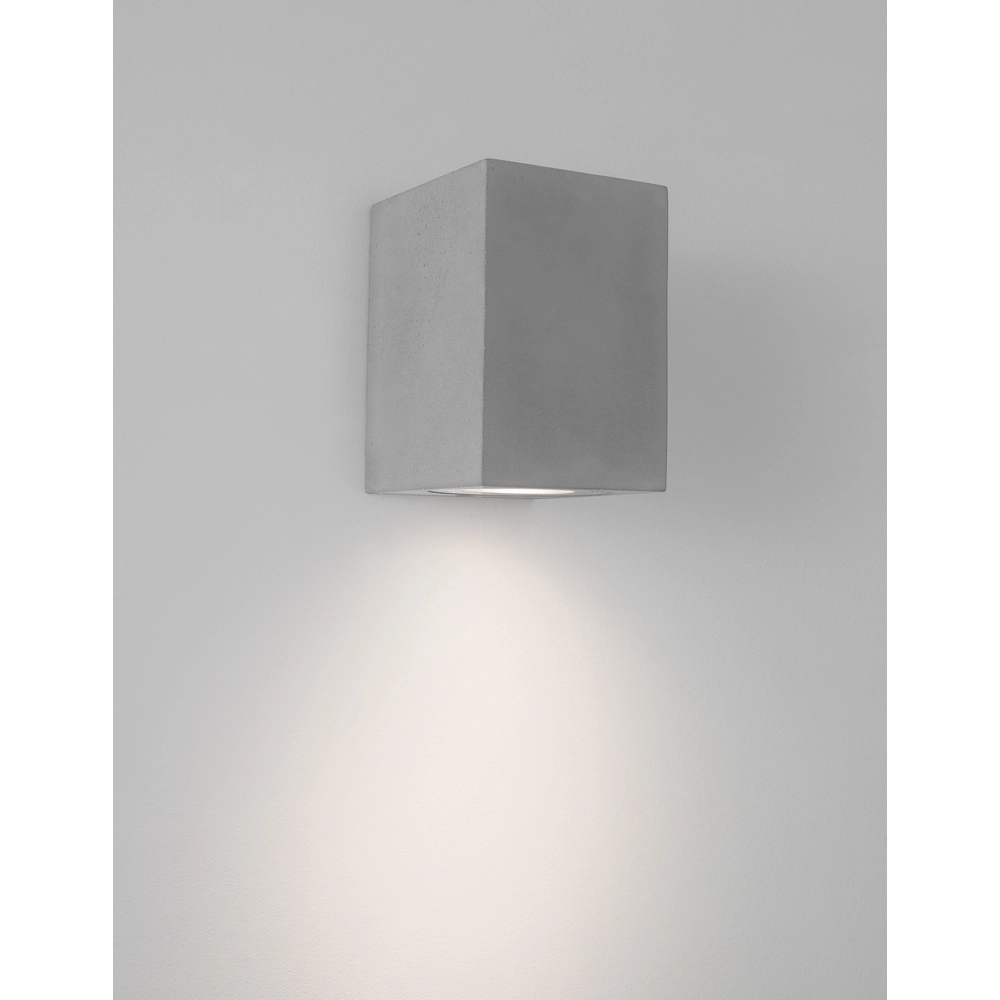 Square spotlight Fuento concrete grey 12cm