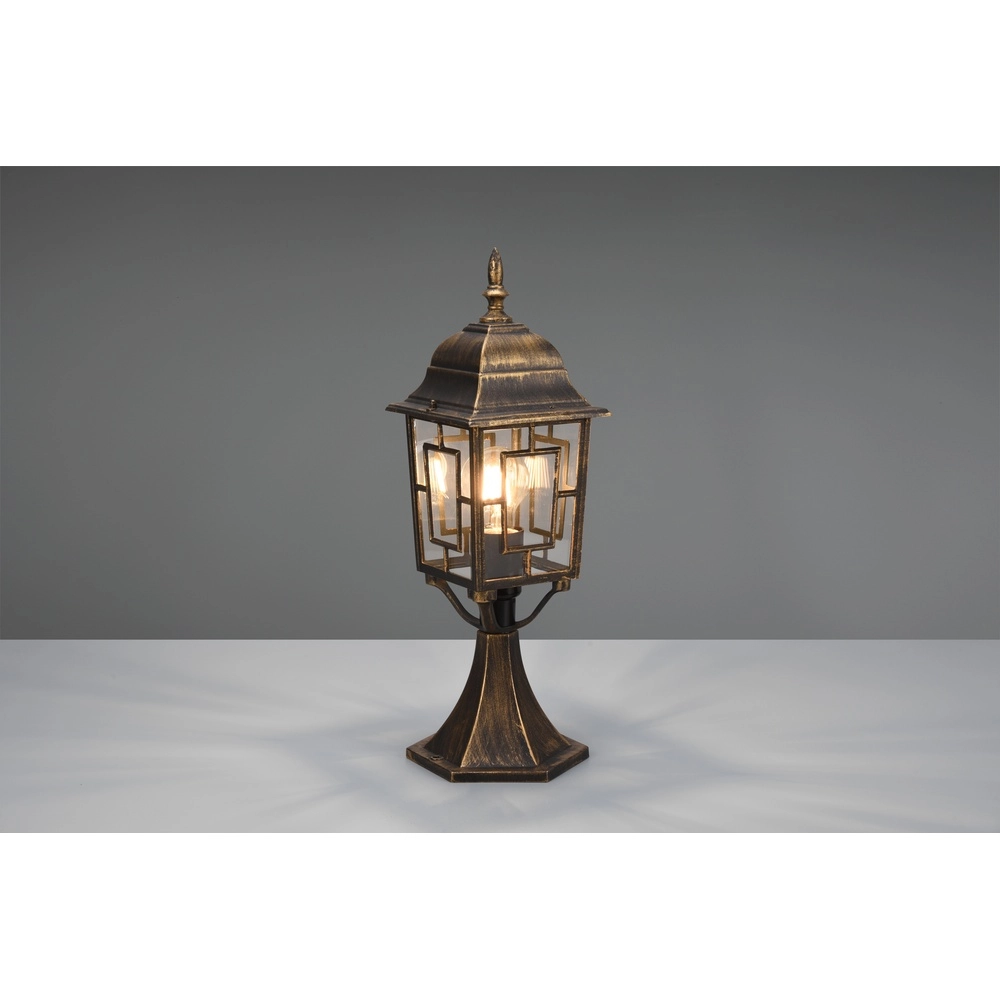 Pedestal lamp Volturno antique brown Trio 4017807543599