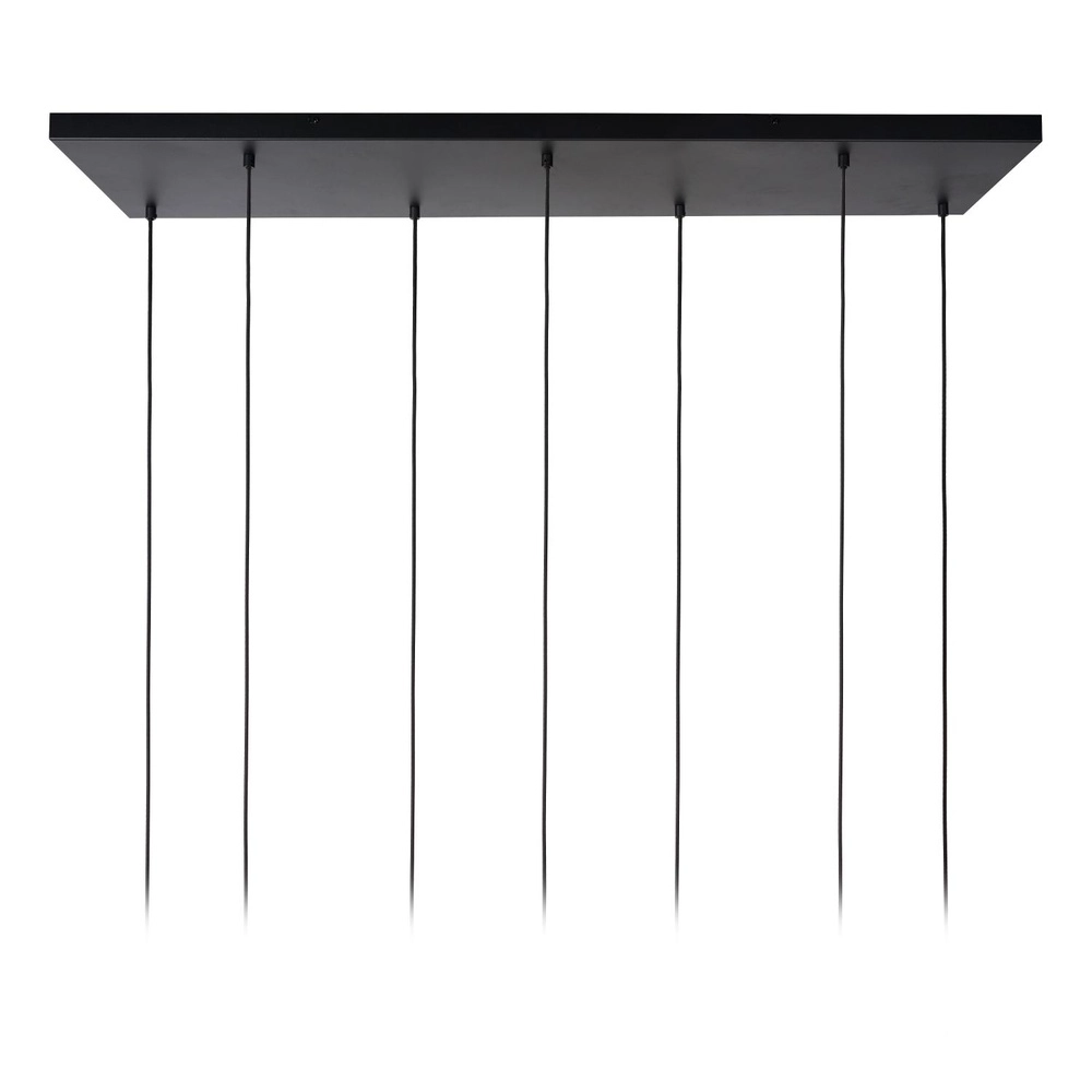 Pendant lamp Maloto 7-lights with amber glass Lucide 5411212451569