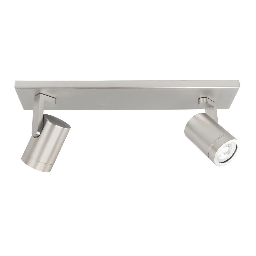 Surface-mounted spot Halo Spot nickel 2-light straight