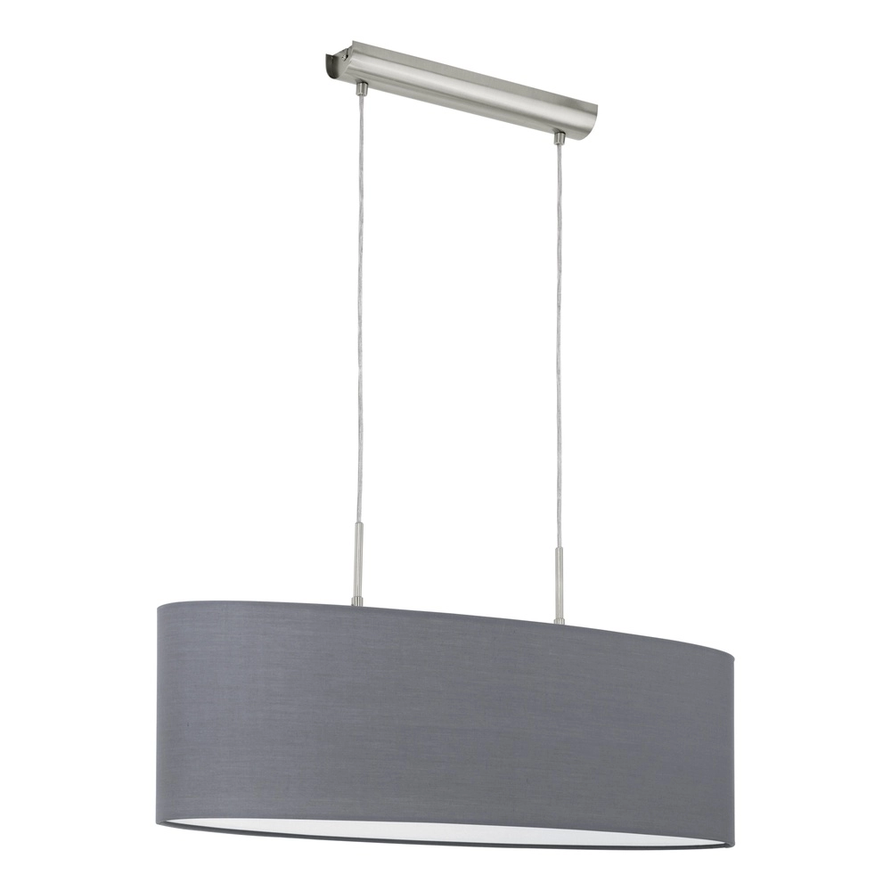 Oval pendant lamp Pasteri nickel