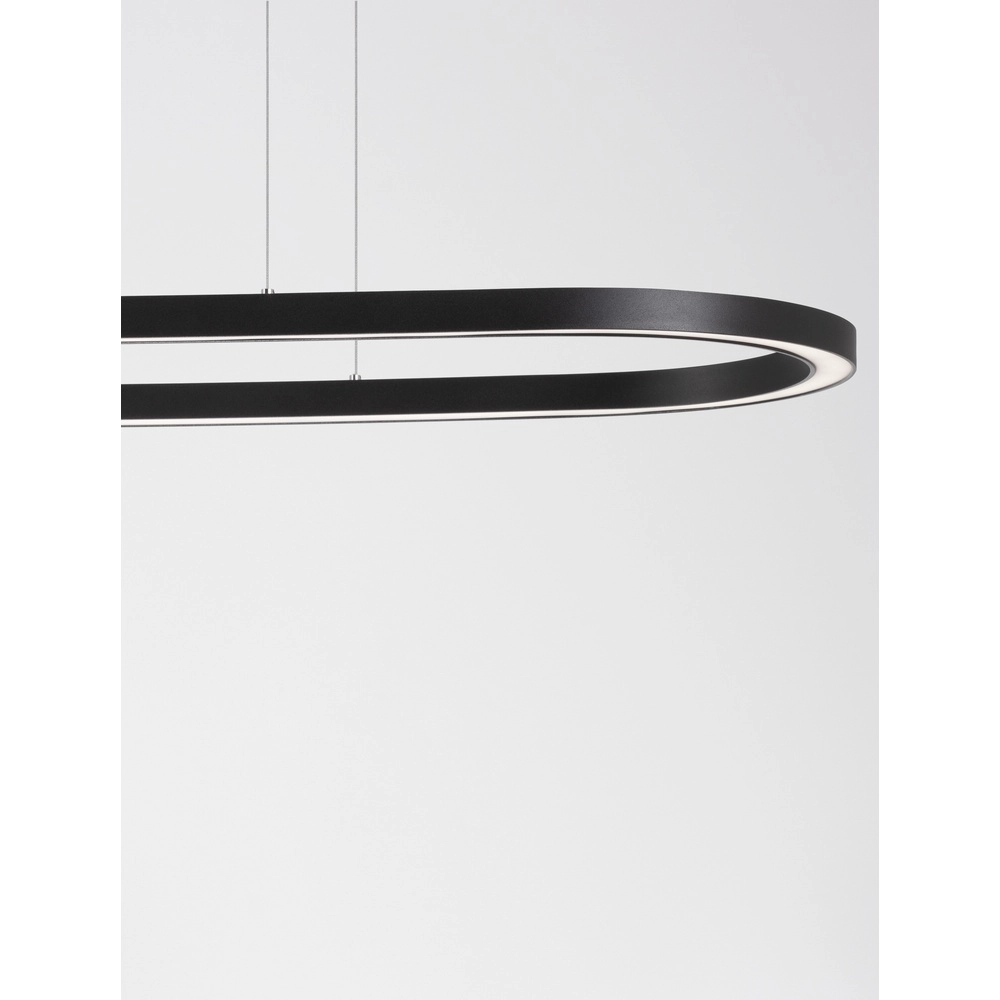 Oval pendant lamp Cuppe black Lyora 5212017438492