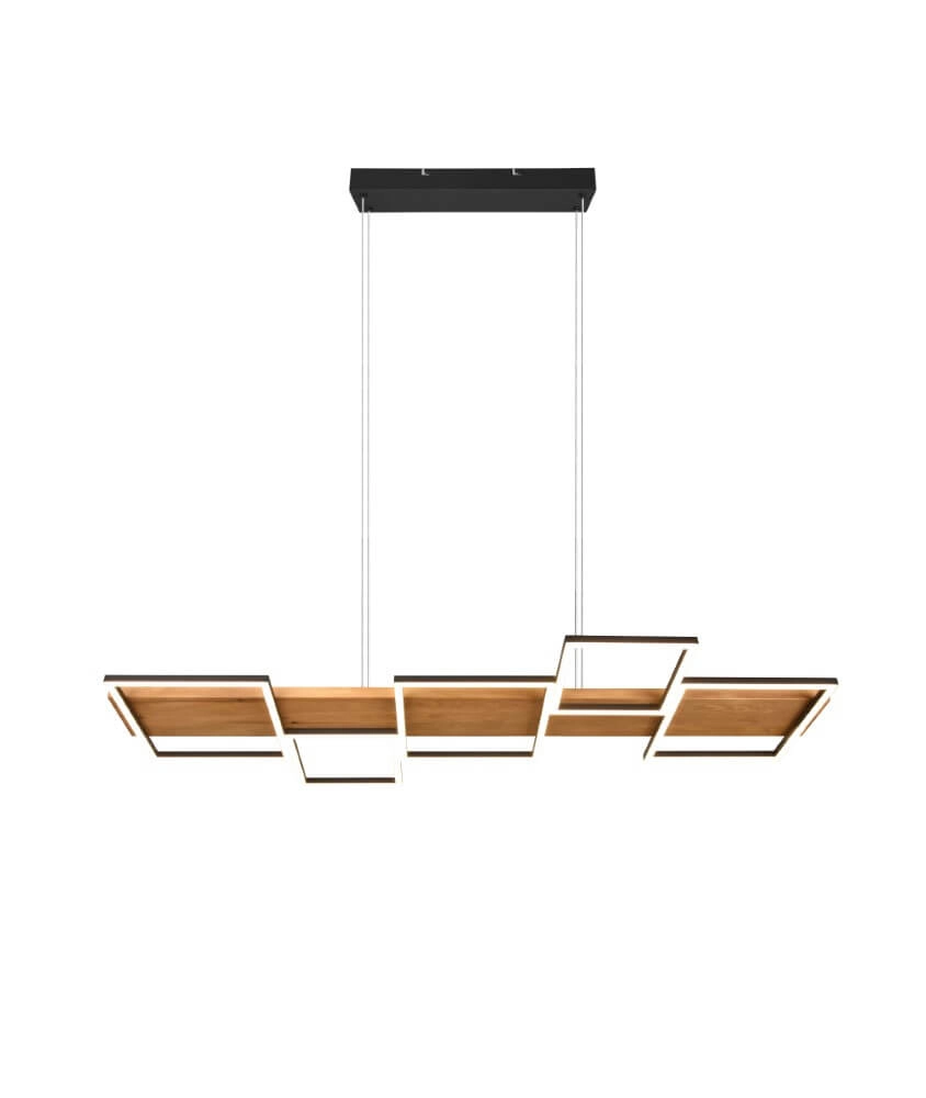 Wooden led pendant light Harper Trio 4017807524963