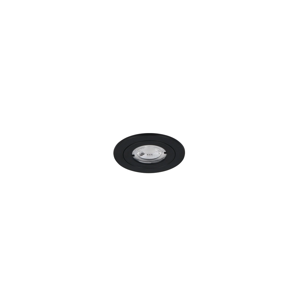 Recessed spotlight Lamont black 4000K Trio 4017807657982