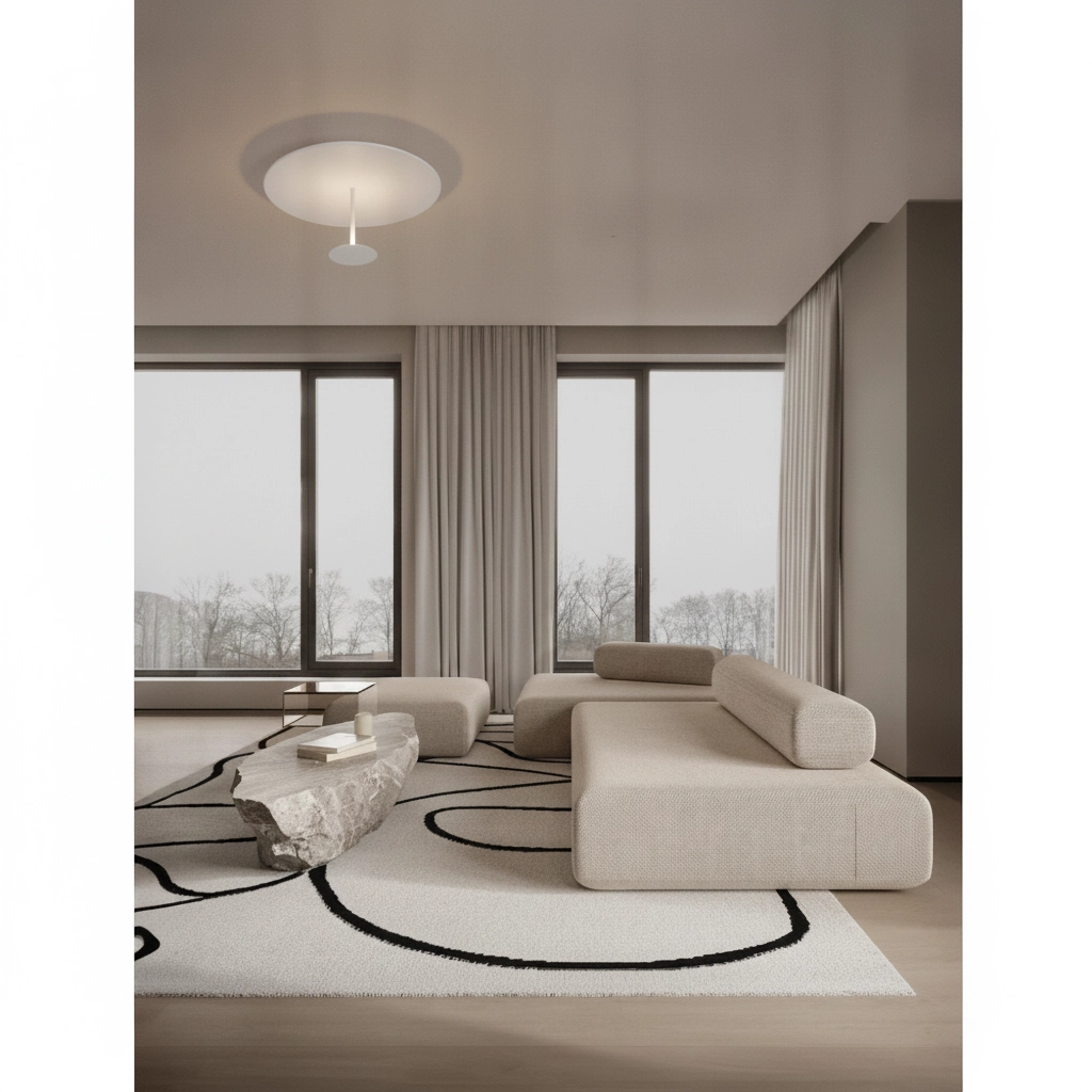 Design ceiling lamp Nima white Ø 45cm