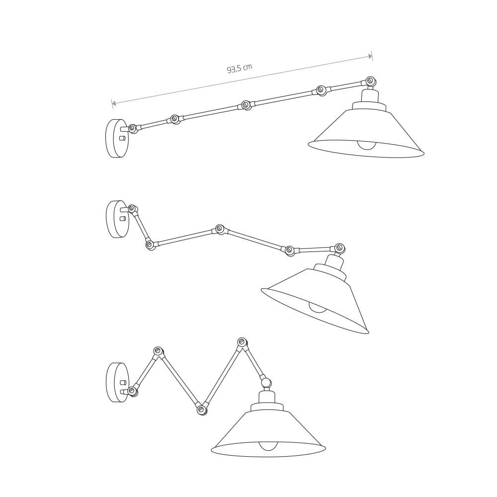 Adjustable wall lamp Pantograph Lyora 5903139912693