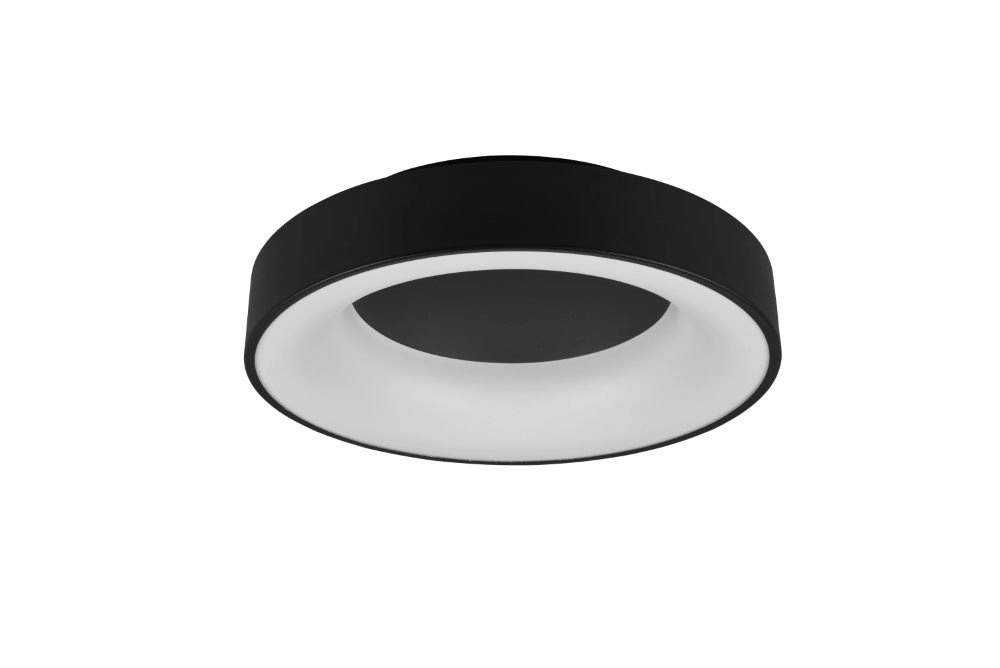 LED flush ceiling light Girona 27w - 3000K - 45cm black Trio 4017807489842