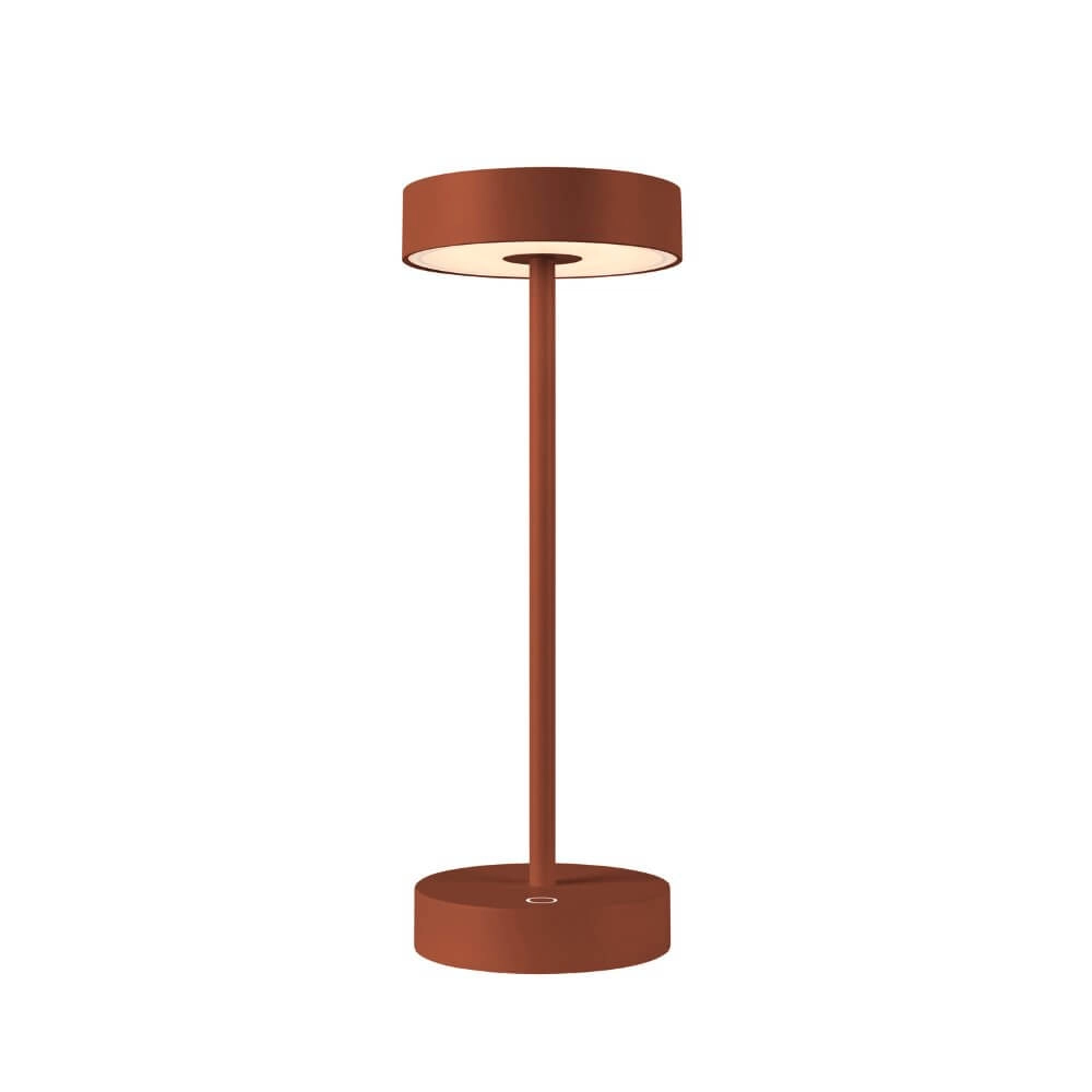 Outdoor table lamp Vinolina rust - rechargeable