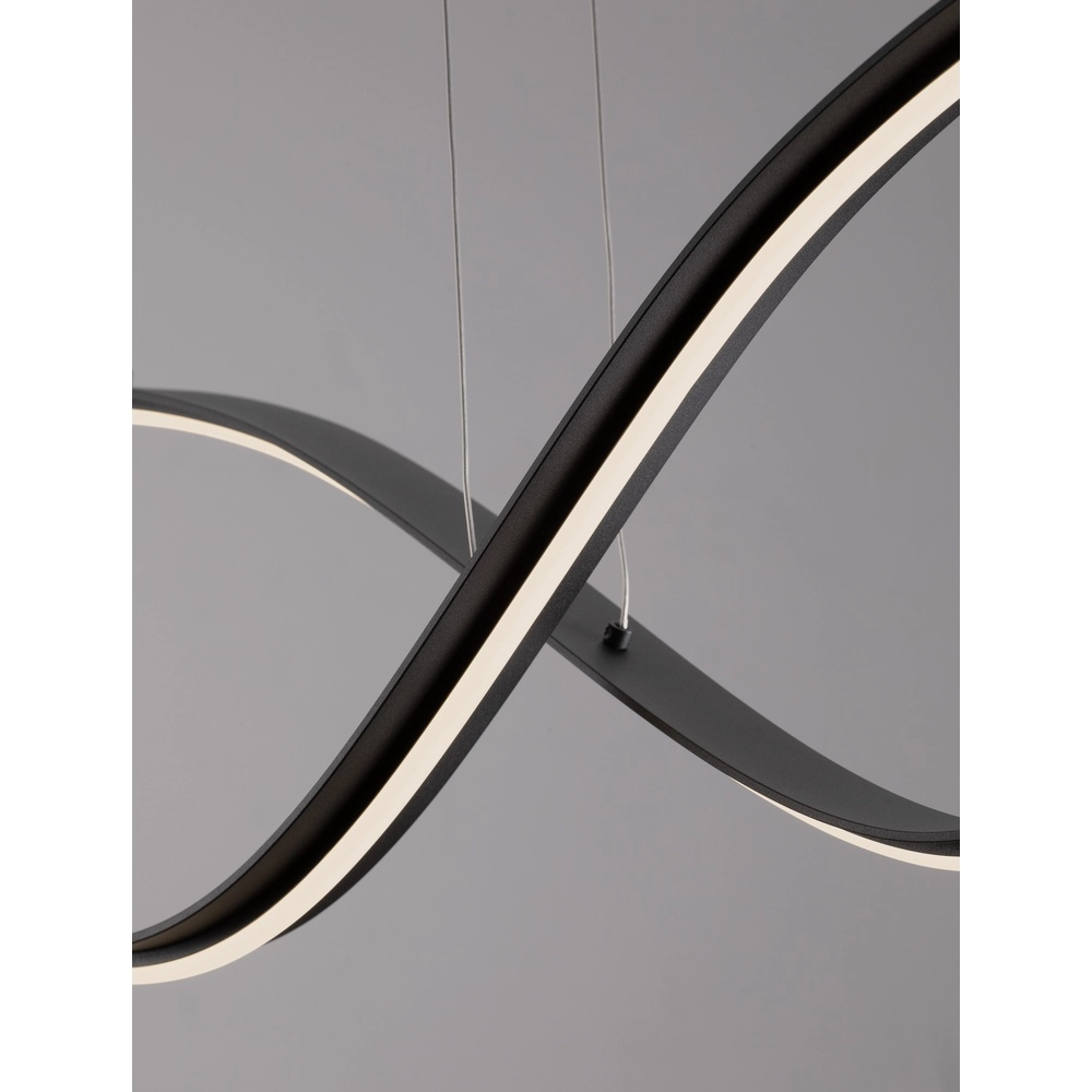 Hanging lamp curl Brio black Lyora 5212017479839