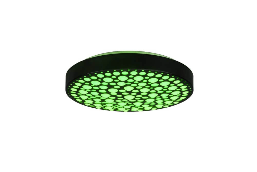 RGB LED ceiling lamp Chizu Ø 40cm - black Trio 4017807538328