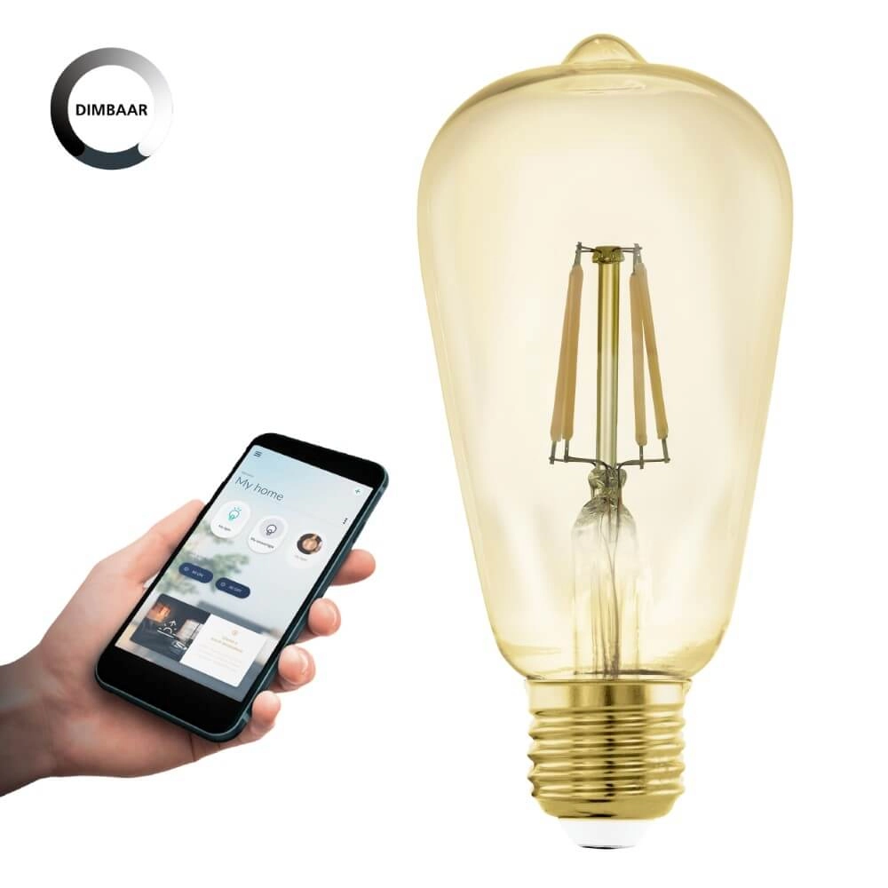 LED lamp bulb Zigbee - E27 - 4.9 watt - 2200K - ST64 Eglo 9002759122225
