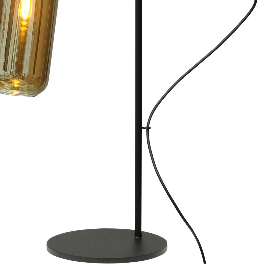 Black table lamp Bounty with cylinder glass Masterlight 8718121248493