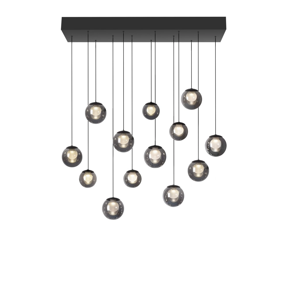 13-light pendant lamp Pure Popup mystic grey Paul Neuhaus 4012248398302