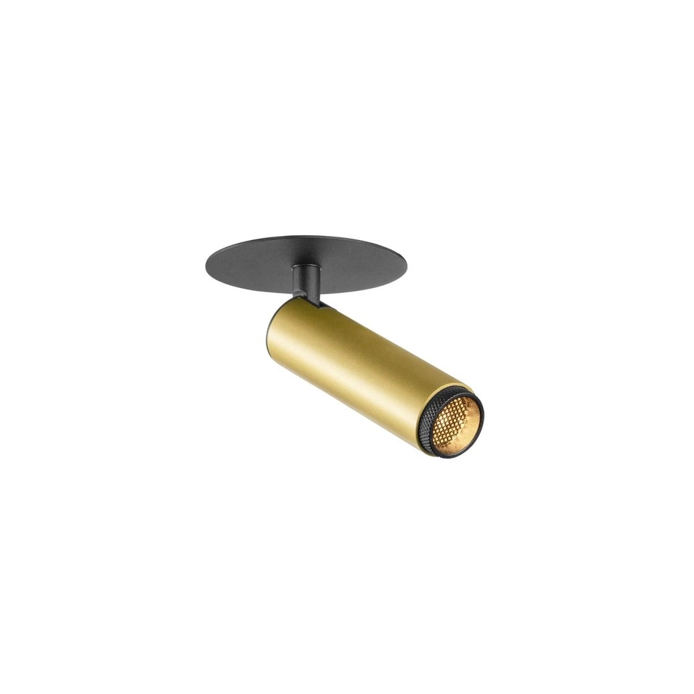 Recessed spotlight Grip! S gold with black 2700K