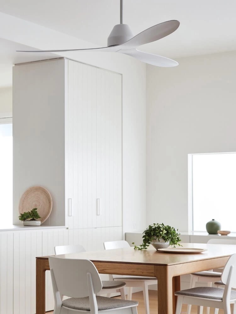 Ceiling fan white without lamp Whitehaven Ø 143cm IP55 Beacon 9333509136439