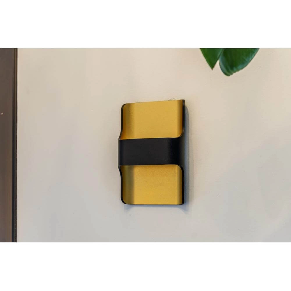 Wall lamp design Dallas black with gold Artdelight 8719831737994