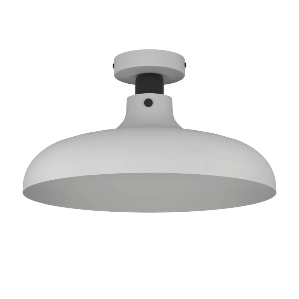 Grey ceiling lamp Matlock Ø 38cm