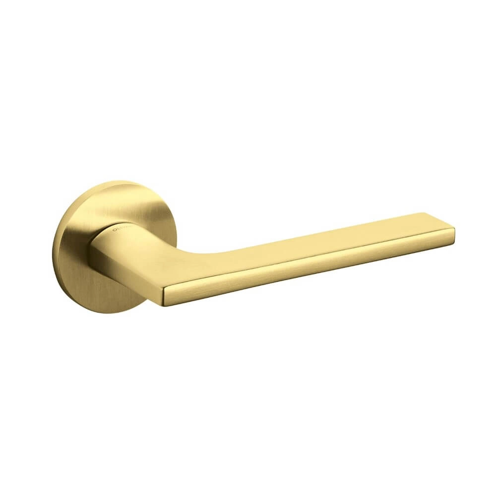 Design door handle Lotus brass mat