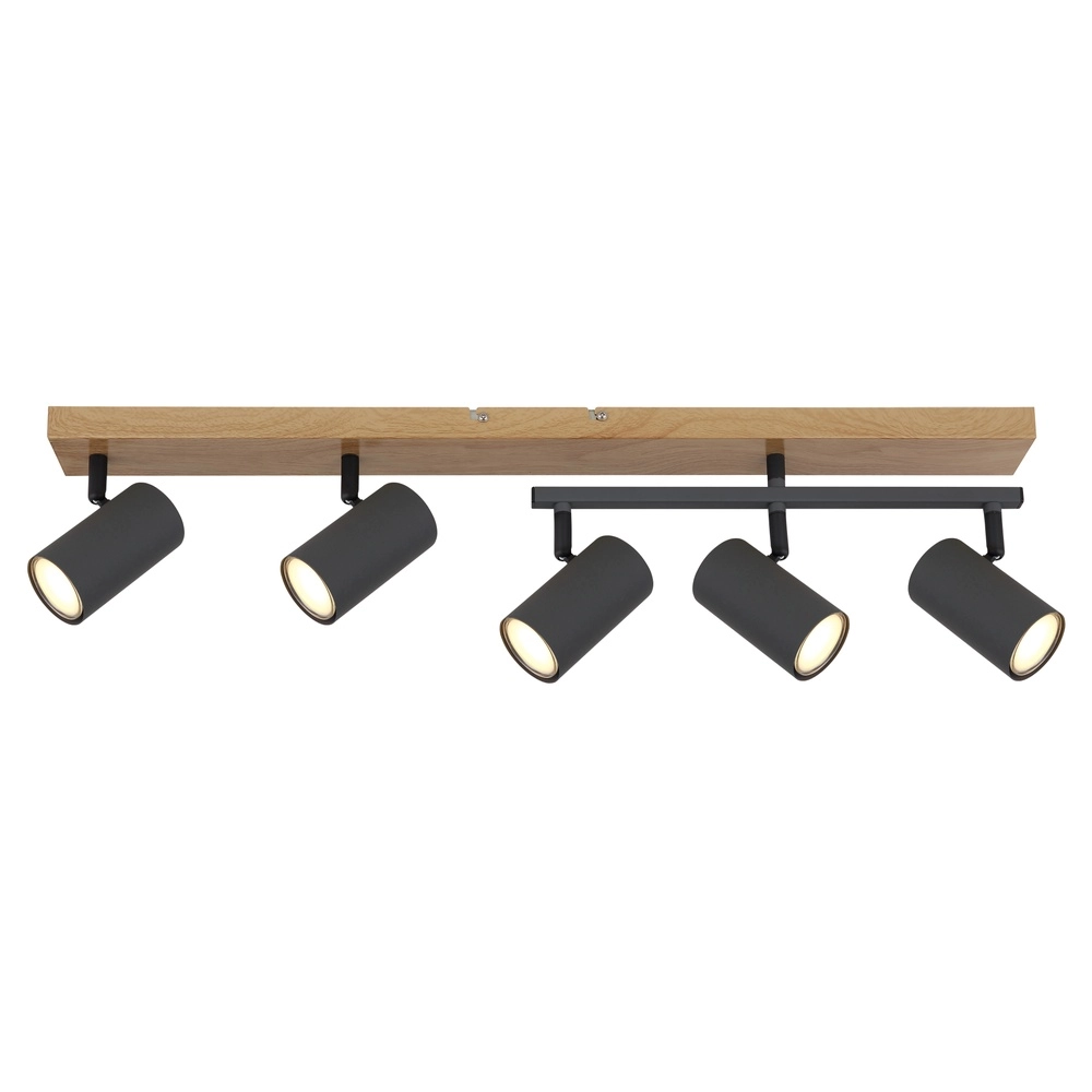 Ceiling lamp 5-lights Robby wood Globo 9007371442577