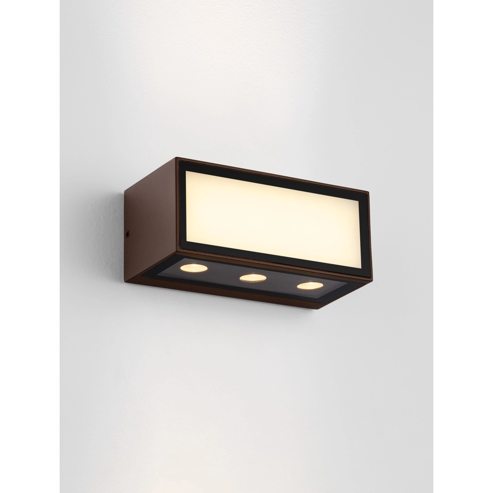 Unique wall lamp Inga Rusty brown
