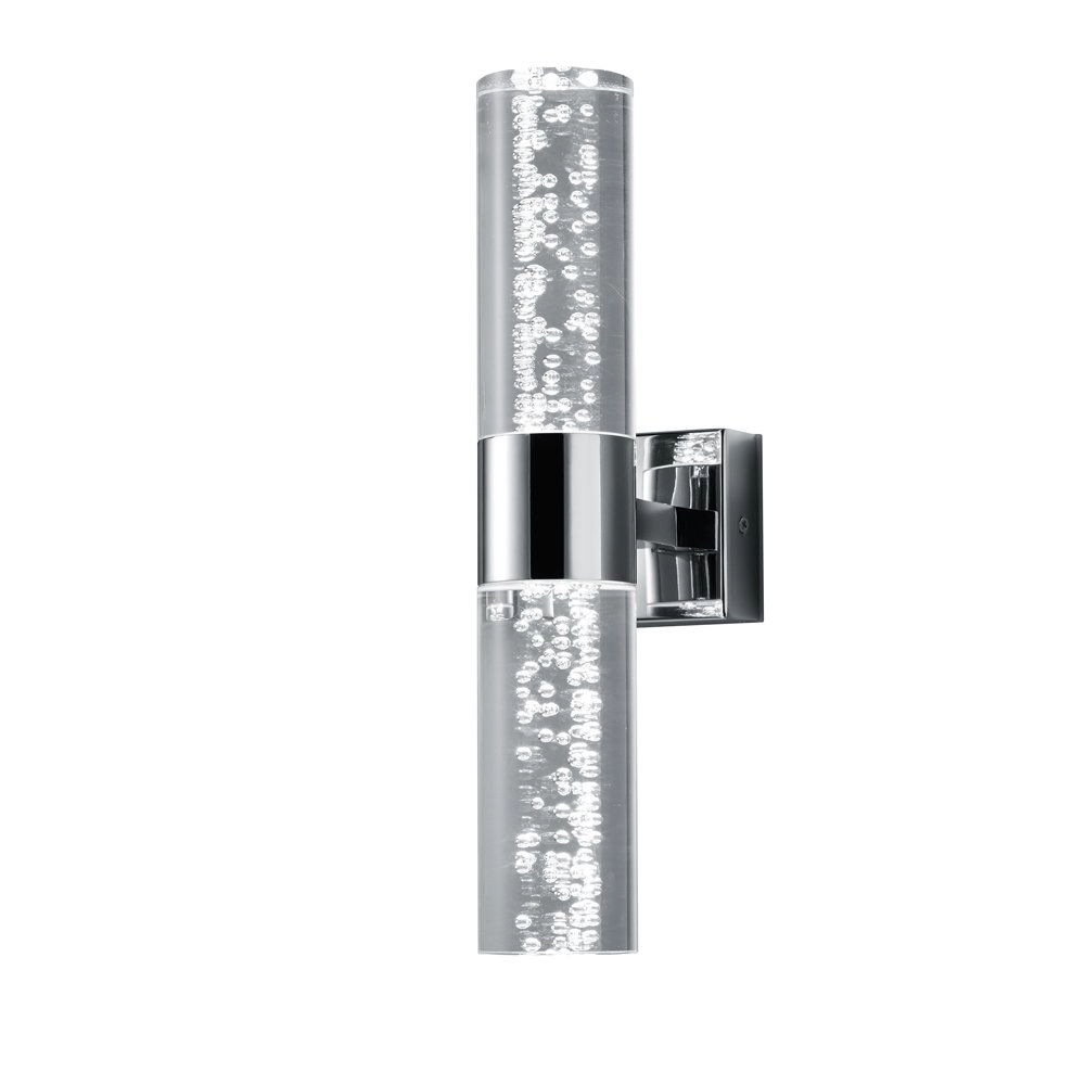 LED bathroom lamp Series 2824 2-light chrome