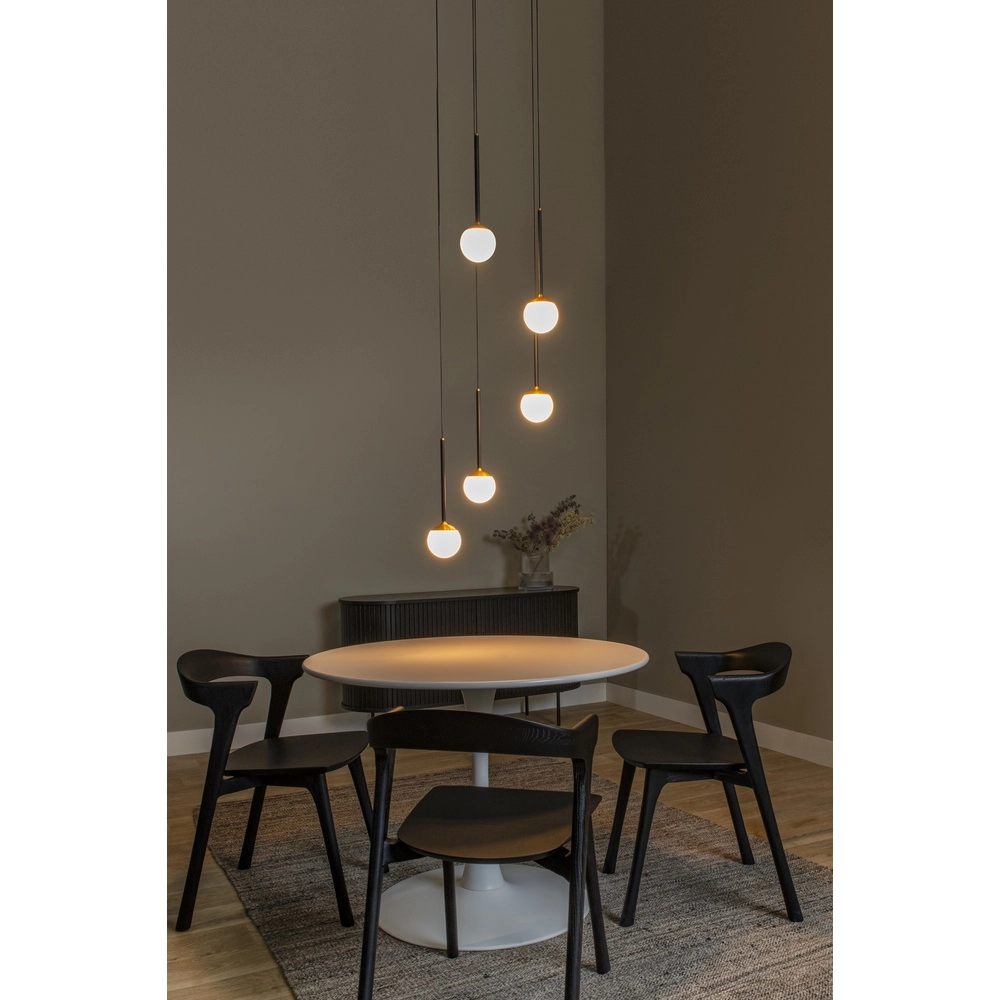 Vide pendant lamp Calina 5-light with white spheres Premium by Lucide 5411212241979