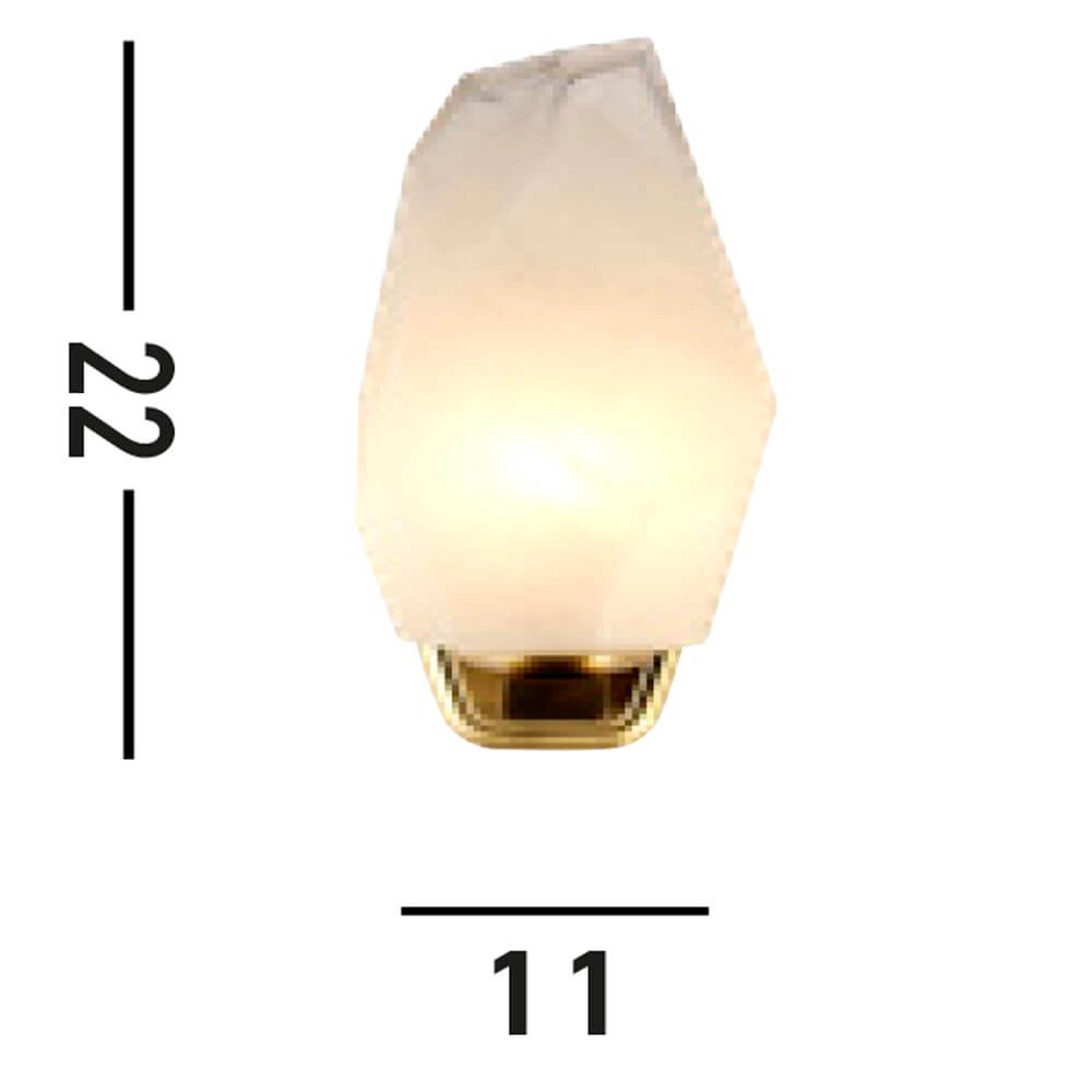 Wall lamp Rocky with white glass Searchlight 5053423264257