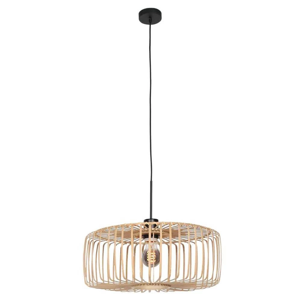 Bamboo pendant lamp Bloeba Ø 60cm Steinhauer 8712746177244
