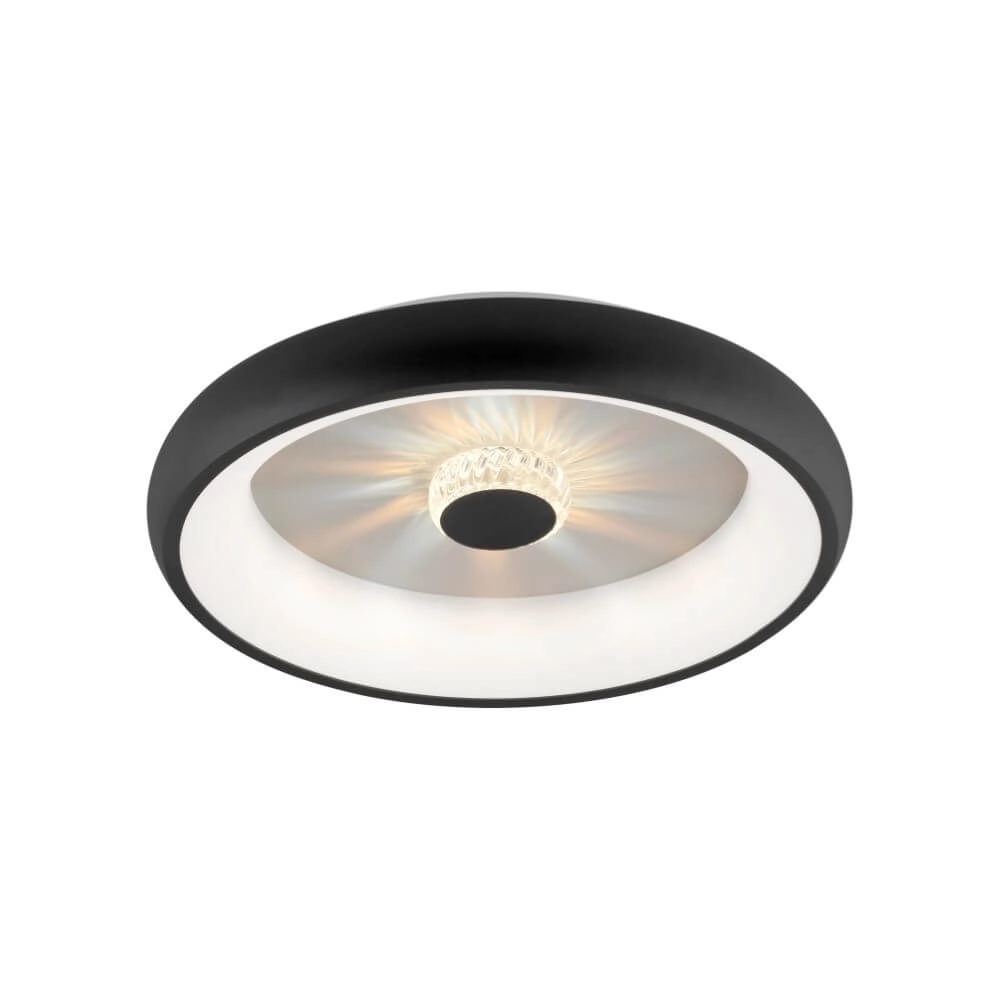 Round ceiling lamp Vertigo black Ø 46,5cm Just Light 4043689994723
