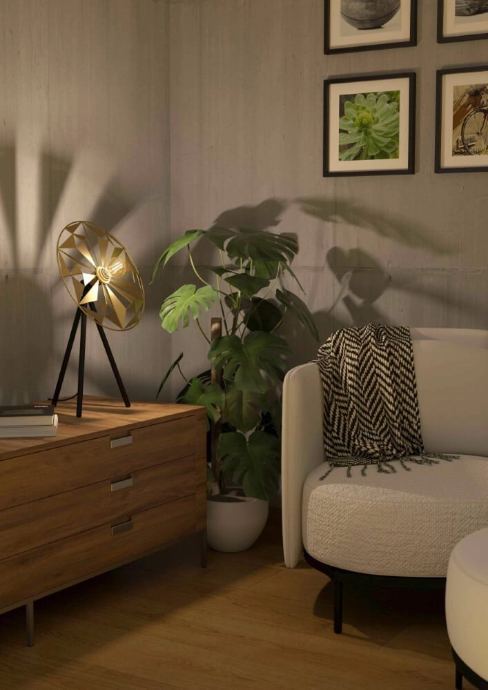 Designer table lamp Castanuelo Tripod Eglo 9002759438081
