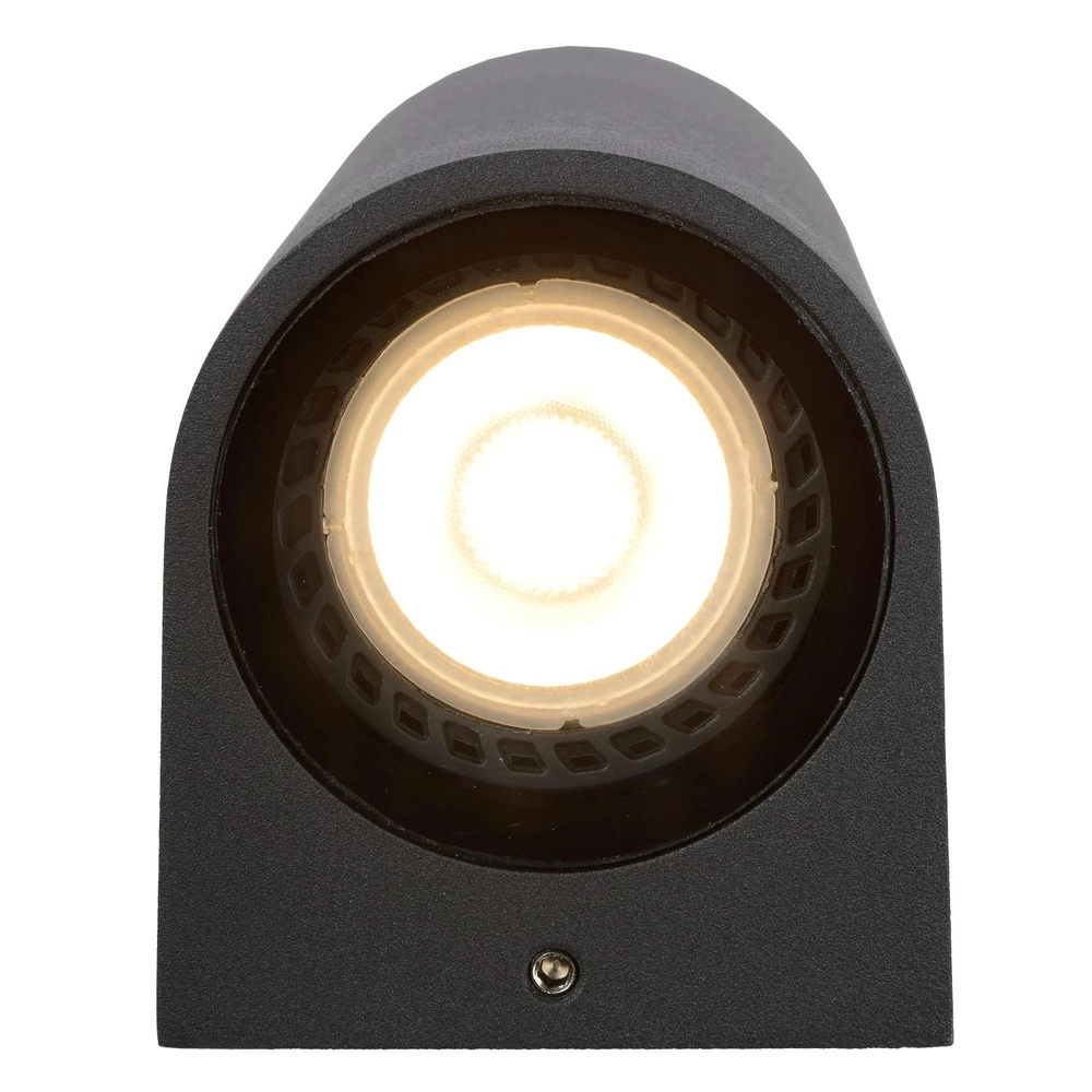 Wall spotlight Zaro IP44 single black Lucide 5411212690081