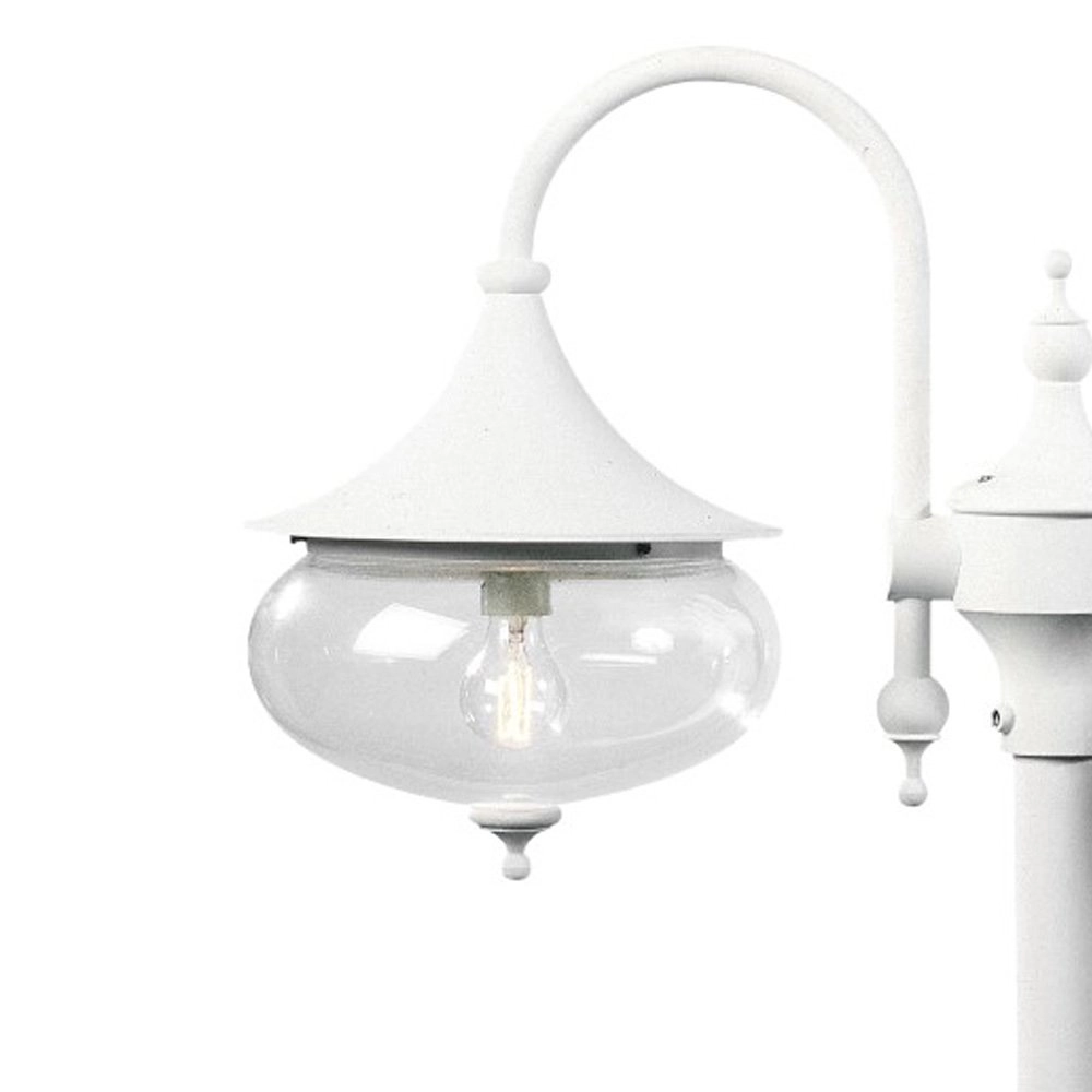 Classic lantern shade Libra 2-light white KonstSmide 7318306202503