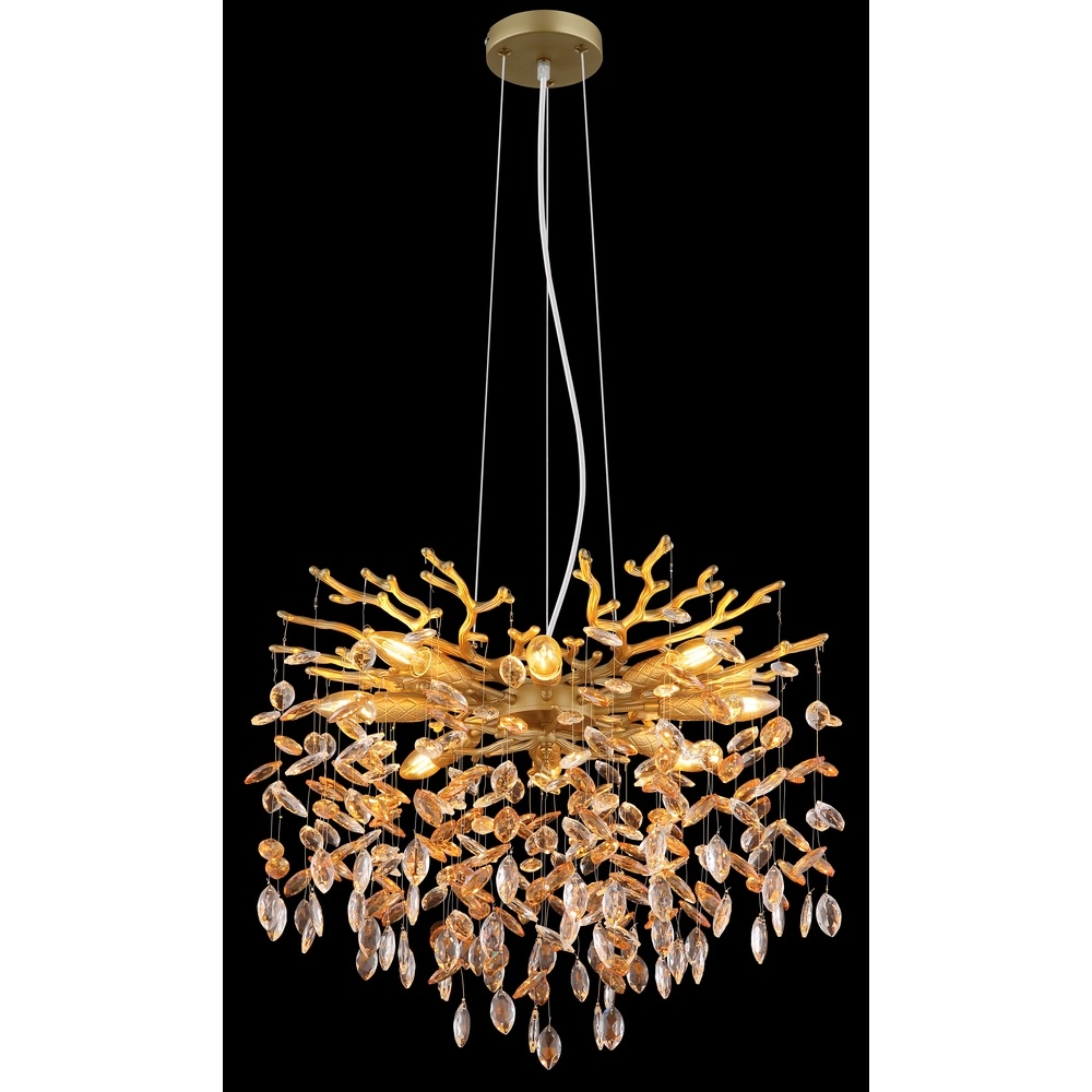 Pendant lamp Queena gold Ø 60cm Globo 9007371528677
