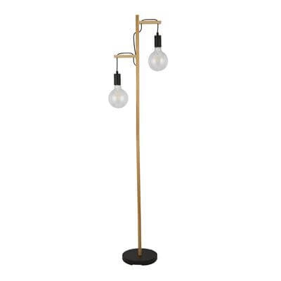 Floor lamp wood Woody Searchlight 5053423192642
