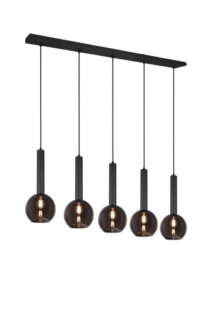5-light hanging lamp Clayton black Trio 4017807522471
