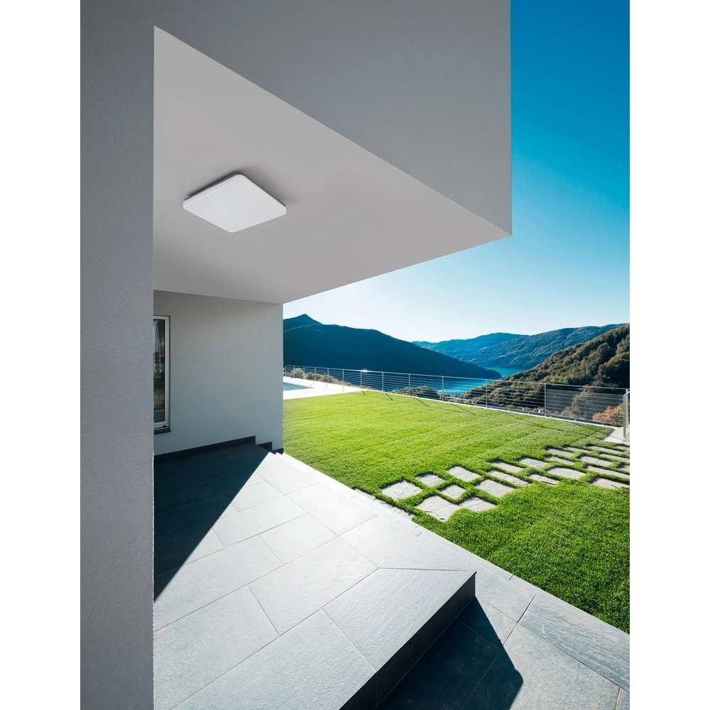 Square ceiling lamp Tommy 28 x 28cm grey Lyora 5212017417381