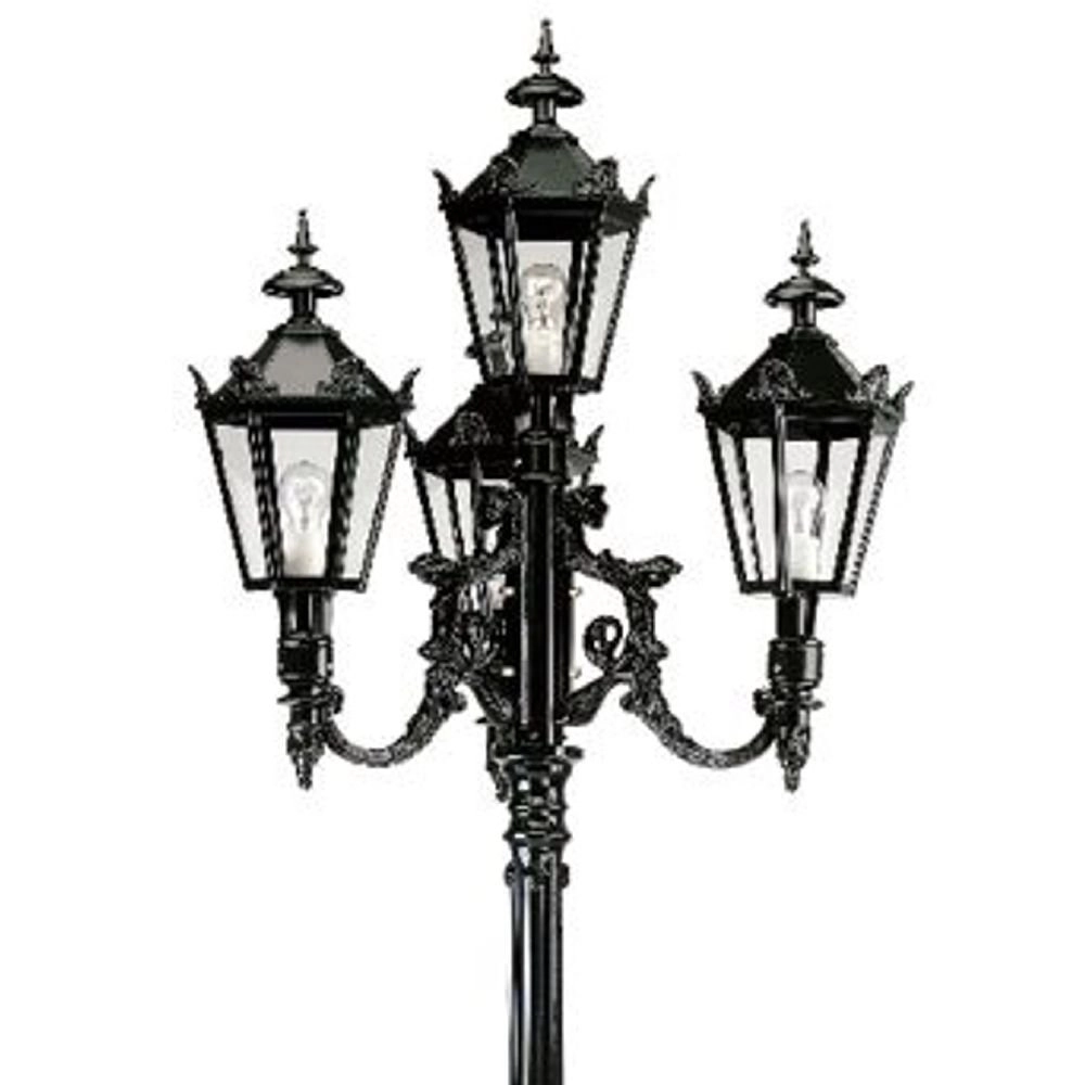 Nostalgic garden lamp Antwerpen 4-light - black KS Verlichting 8714732040907