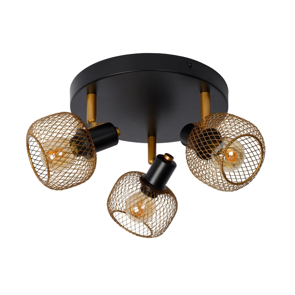 Ceiling light Maren 3-light gold