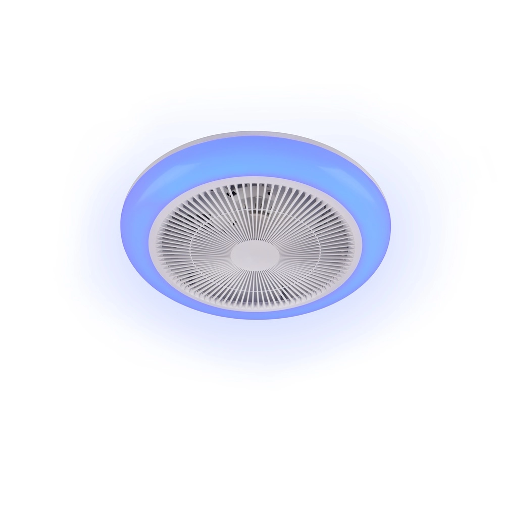 Design fan Holmsund white Ø 46cm with RGB function Trio 4017807688665