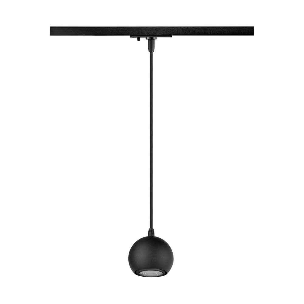Pendant light for rail Light Eye 90 black 1-phase Ø 9cm SLV 4024163295581