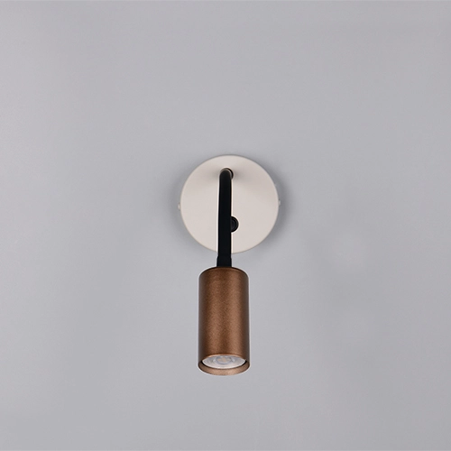Wall light Taryn mocha brown with switch Trio 4017807685695