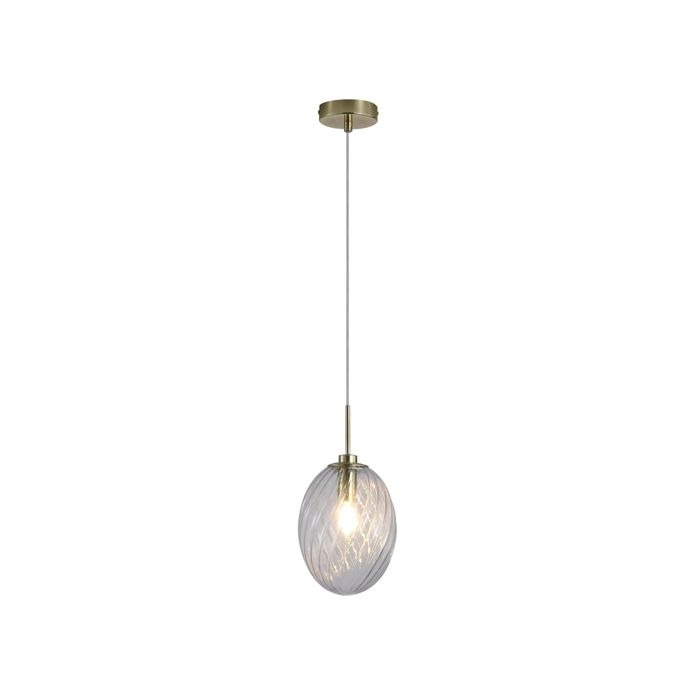 Pendant lamp Whirl clear glass