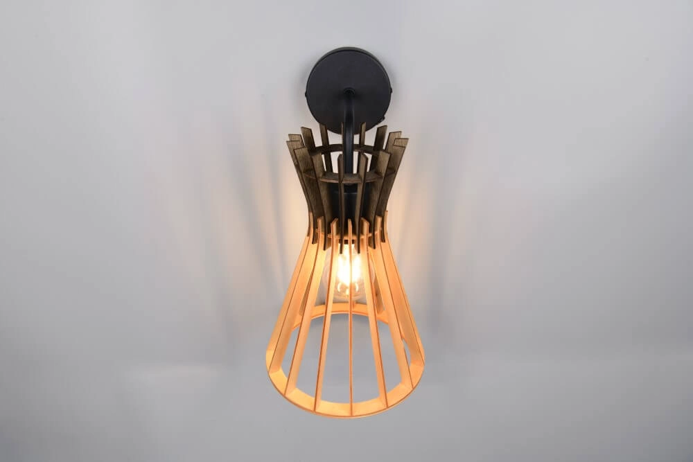 Design pendant lamp Alice wood Trio 4017807637366
