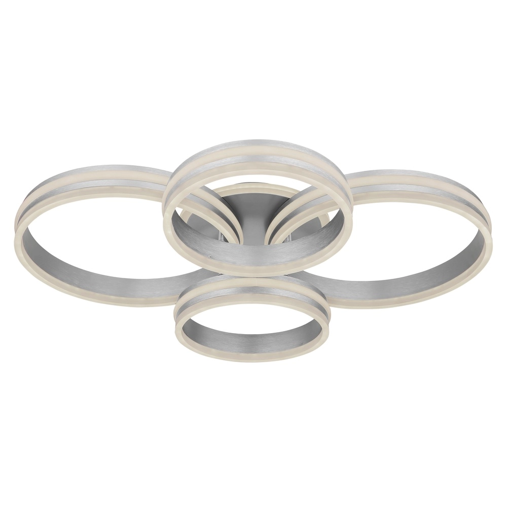 Ceiling lamp Rubio Grey 4 rings Globo 9007371419913
