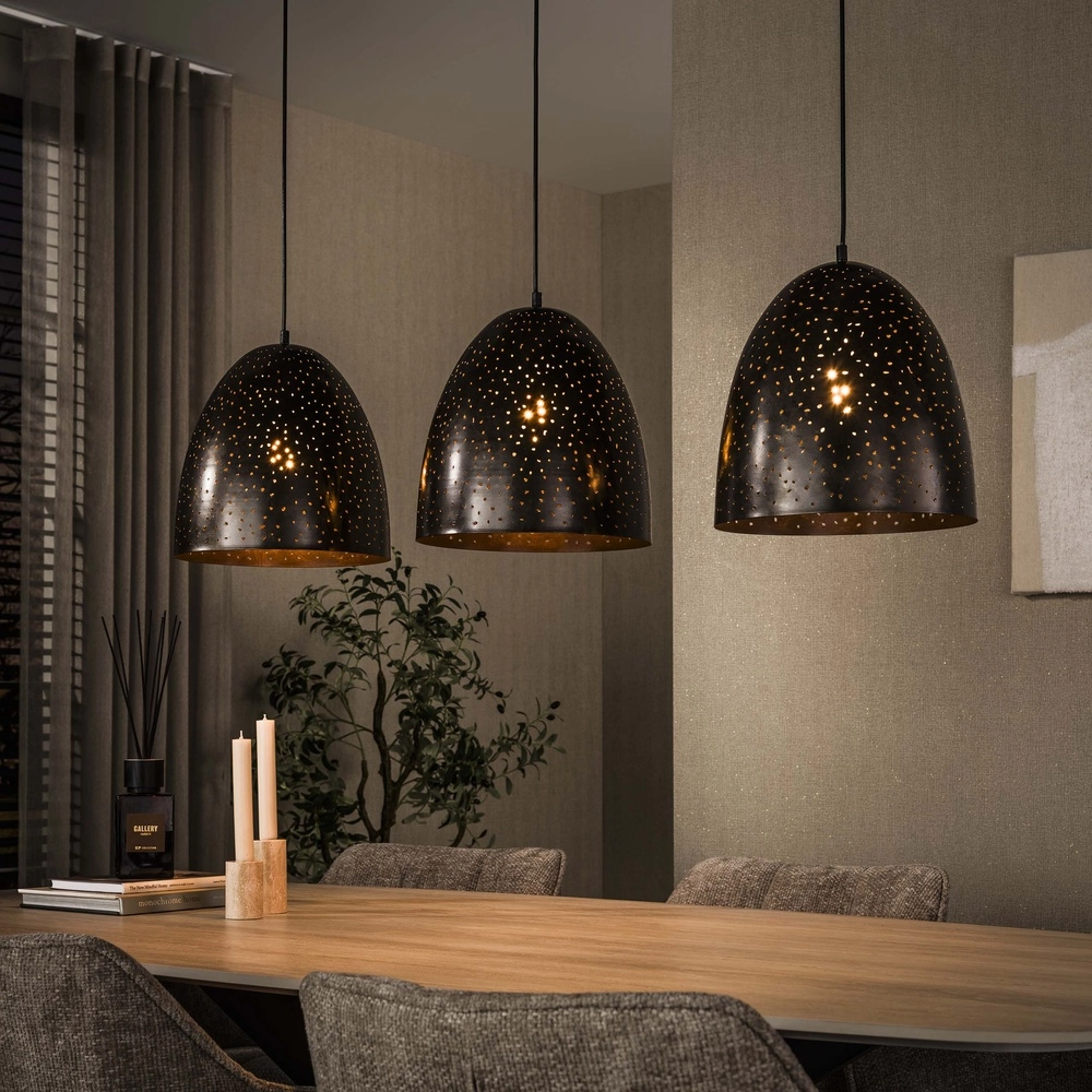 Dining room pendant lamp Kosmos 3L - E27 - Urban brown